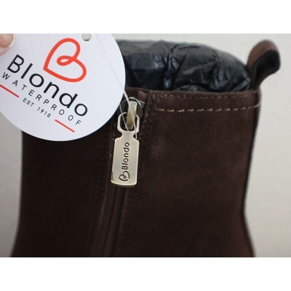 Blondo RAQU01SD-205 Women's Sz 6.5M Brown Suede Raquel Waterproof Boots - Picture 7 of 16